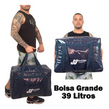 Bolsa Térmica Grande Bebida Lanche Praia Pesca 39 Litros Cor Azul