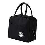 Bolsa Térmica Lancheira Estilo Necessaire Quente E Frio Preta 