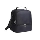 Bolsa Térmica Lancheira Para Marmita Impermeavél Trabalho Passeio Escola Faculdade Lancheira Térmica Com Alça PREMIUM Preto