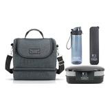 Bolsa Térmica Marmita Copo Porta Talher 4 Peças Concept Mais