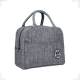 Bolsa Térmica Marmita Fitness Lancheira Academia Porta Cor Cinza
