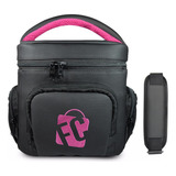 Bolsa Térmica Master Marmita Preto Pink Lancheira Diet