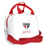Bolsa Térmica São Paulo Lancheira Academia Trabalho Fitness Cor Branco