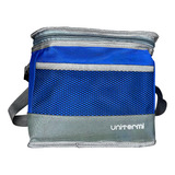 Bolsa Térmica Soft Cooler 7 Litros Praia Bebida Unitermi Cor Azul E Cinza Voltagem Da Bateria Não Se Aplica