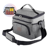 Bolsa Térmica Transversal Marmita Lancheira Trabalho Alça