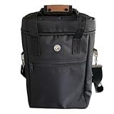 Bolsa Térmica Wine Bag Porta 4 Garrafas De Vinho E Ou Taças Preta 