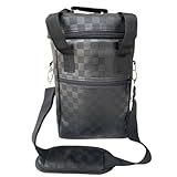 Bolsa Térmica Wine Bag Porta 4 Garrafas De Vinho E Ou Taças Xadrez 