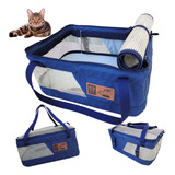 Bolsa Transporte E Cadeirinha Pet Aéreo E Carro Cia Azul Cães E Gatos Millepet Cor Azul Marinho