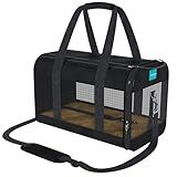 Bolsa Transporte Para Pet Viagem Preta Duke Dixie
