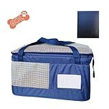 Bolsa Transporte Pet Carro E Avião GOL Cachorro E Gato Aerial Azul MillePet Porta Passaporte Documentos