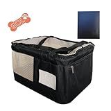 Bolsa Transporte Pet Carro E Avião GOL Cachorro E Gato Aerial Preta MillePet Porta Passaporte Documentos