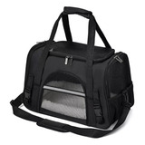 Bolsa Transporte Viagem Pet Gatos Cães Avião Latam Gol Preta