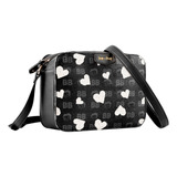 Bolsa Transversal Betty Boop Semax Bp2901 Preto E Branco
