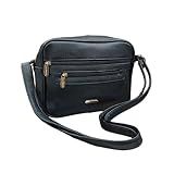 Bolsa Transversal Espaçosa Preto