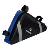 Bolsa Triangular De Quadro Para Bike Refletiva Roswheel Mtb Cor Azul