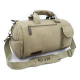Bolsa Tubular Pequena Lona R033 Academia Esporte