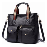 Bolsa Universitária Grande Feminina De Trabalho Casual Ba