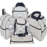 Bolsas De Maternidade Nuvem Chuva De Amor 5 Peças Térmico Impermeável Cor Azul Marinho