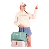 Bolsas Femininas Importadas Sport Mala Compartimento Tênis Cor Verde