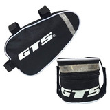 Bolsas Selim Quadro Bicicleta Acessórios Ferramenta Bike Gts Cor Preto