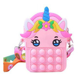 Bolsinha Infantil Pop It Unicórnio Bolsa