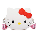 Bolsinha Infantil Silicone Alça Carteira Hello Kitty Menina