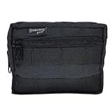 Bolso Molle Tático Modular Horizontal 14x24cm Preto Cordilheira Sport