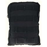 Bolso Molle Tático Modular Vertical 15x20cm Preto Cordilheira Sport
