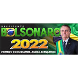 Bolsonaro 2022 Adesivo Eleições 2022 Presidente 25x10cm