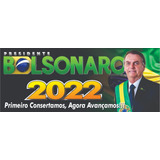 Bolsonaro 2022 Adesivo Eleições 2022 Presidente 25x10cm
