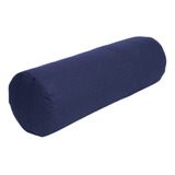 Bolster Grande Cilíndrico   Yoga   Iyengar E Restaurativo Cor Azul escuro