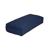 Bolster Retangular Almofadão De Yoga Azul Marinho AYAM SPORTS