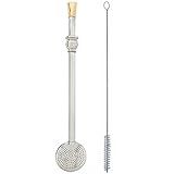Bomba 25cm Chimarrão Terere Banhada Ouro 18 Anel Forma Cuia