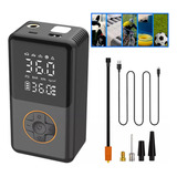 Bomba Ar Portátil Calibrador Encher Pneu Carro Bike Moto Usb
