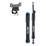 Bomba De Ar Beto Mini Cps 006 C Mangueira Para Bike 100psi Cor Preto E Azul
