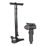 Bomba De Ar Chão Tripé Blackburn Core 2 Com Manometro 160psi Cor Preto