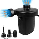 Bomba De Ar Elétrica Para Infláveis Potente 110V 150W Infla E Desinfla 3 Adaptadores Grande Médio Pequeno Para Colchões Boias Infláveis De Piscina E Muito Mais ANIMO SHOP