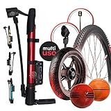 Bomba De Ar Manual Inflador De Ar Multifuncional Para Encher Pneu De Bike Bicicleta Bola Colchão Inflável Piscina Infantil Pneu De Moto Câmera De Ar Carrinho De Mão Globi Imports 