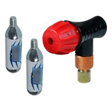 Bomba De Ar Portátil Pneu Bike Bico Grosso Fino 02 Co2 16g