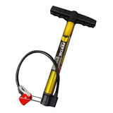 Bomba De Encher Pneu De Bicicleta Bomba Bike Portátil Fertak Cor Amarelo