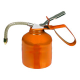 Bomba De Óleo Almotolia Ferro 500 Ml C Bico Para Mecânica