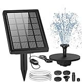 Bomba De Porão De Barco Automática DIY Bomba De água Solar Para Banho De Pássaros 5W Com 4 Bicos Fonte Solar De Banho De Pássaros DIY Fonte Solar Portátil