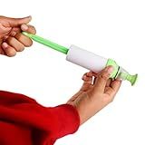 Bomba De Sucção Manual Para Saco à Vácuo- 17cm- Kit Com 2 Unidades- Verde E Branco