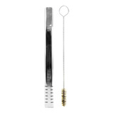Bomba De Terere E Chimarrão 19cm Aço Inox Lisa Filete