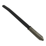 Bomba De Tereré E Chimarrão Inox Preta Com Mola Cônica 19cm