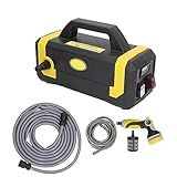 Bomba De Transferência De água 6pcs Bateria De 1500mAh Alça Portátil Bomba Autoescorvante 100 240V Motor 3300R Min Taxa De Fluxo De 7 9L Min Com Mangueira Para Piscina Plugue UE 