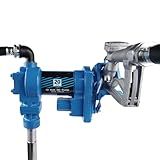 Bomba De Transferência De Combustível Diesel Querosene A Gasolina 12 Volts 20 GPM Com Kit De Bocal Azul