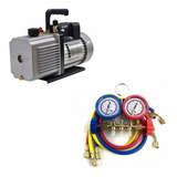 Bomba De Vacúo 6 Cfm Bivolt Manifold R22 r404a r134a r12