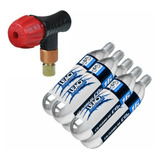 Bomba Inflador De Pneus C 2 Co2 16g Presta Ou Schrader Cor Cinza