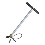 Bomba Manual Fxr Pcp 300 Bar Pé Fixo 3 Estágios Carabina Cor Prateado